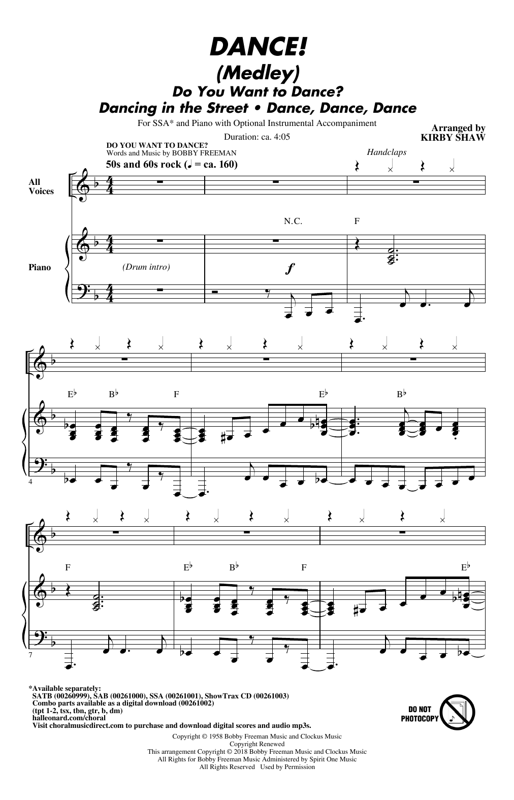 Produktgalerie: Seite 1 von 1 DANCE! (Medley), Kirby Shaw, Chor