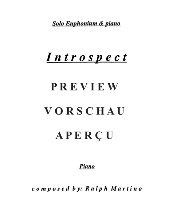 gallery: Introspect , , (Euphonium + Klavier)