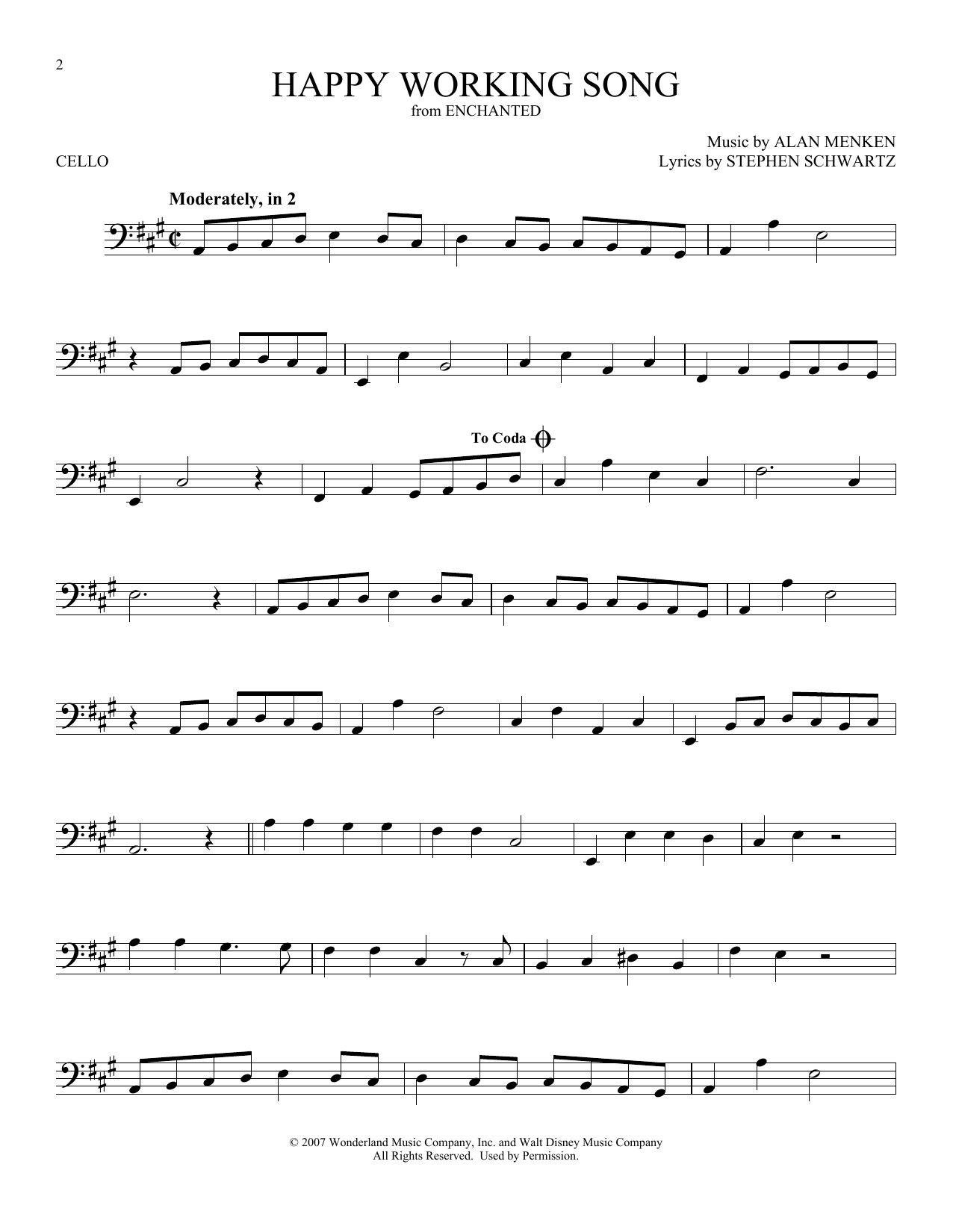 Product gallery: Page 1 of 1 Happy Working Song (from Enchanted), Amy Adams