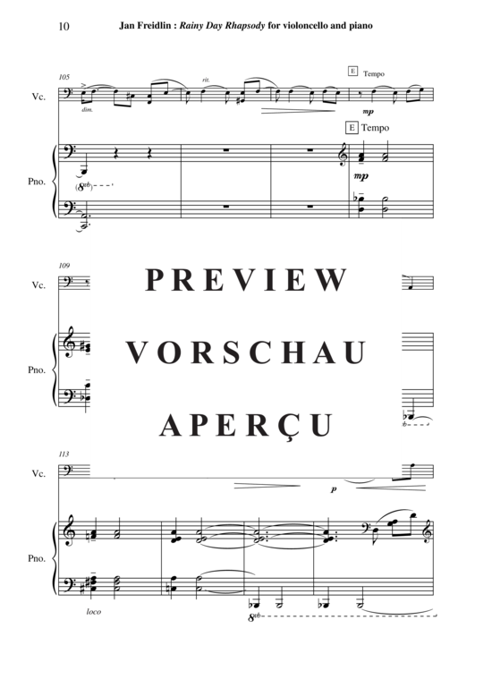 Product gallery: Page 11 of 21 Rainy Day Rhapsody , , (Cello + Klavier)