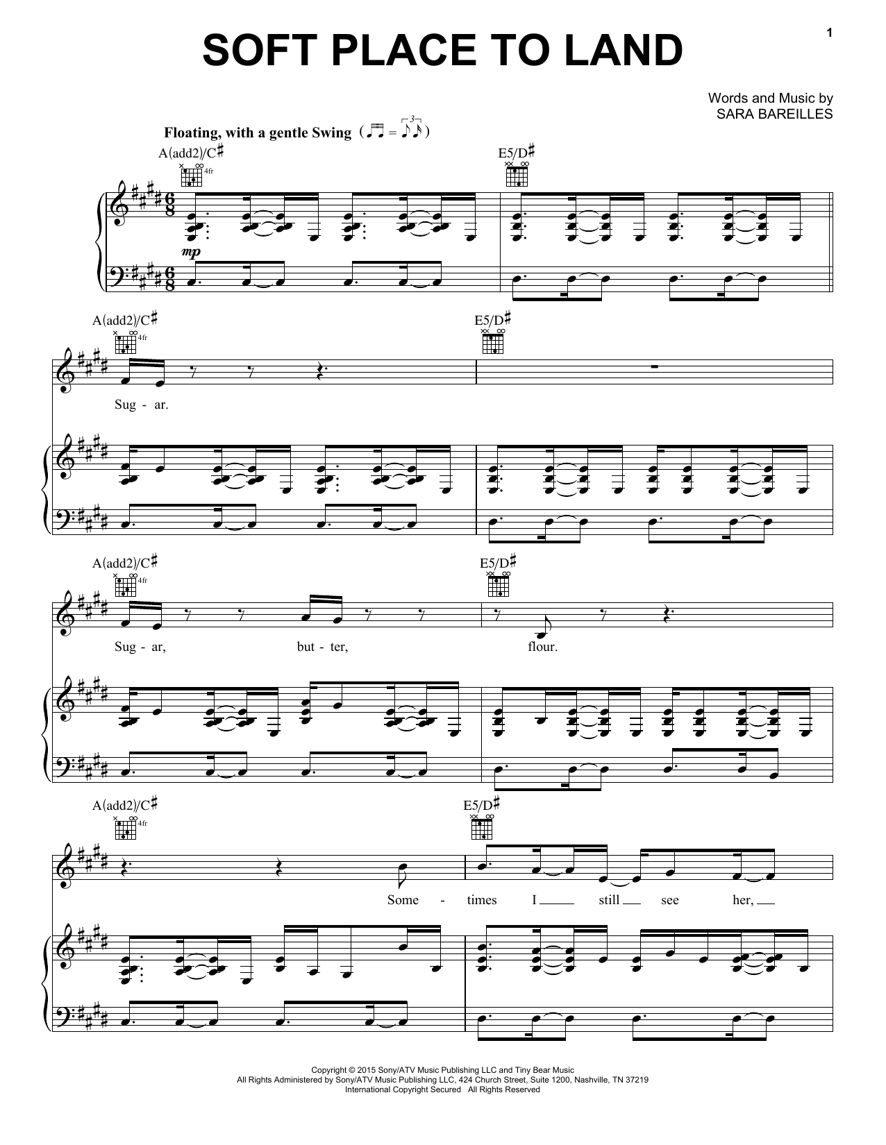 Produktbild zu: Soft Place To Land (from Waitress The Musical)