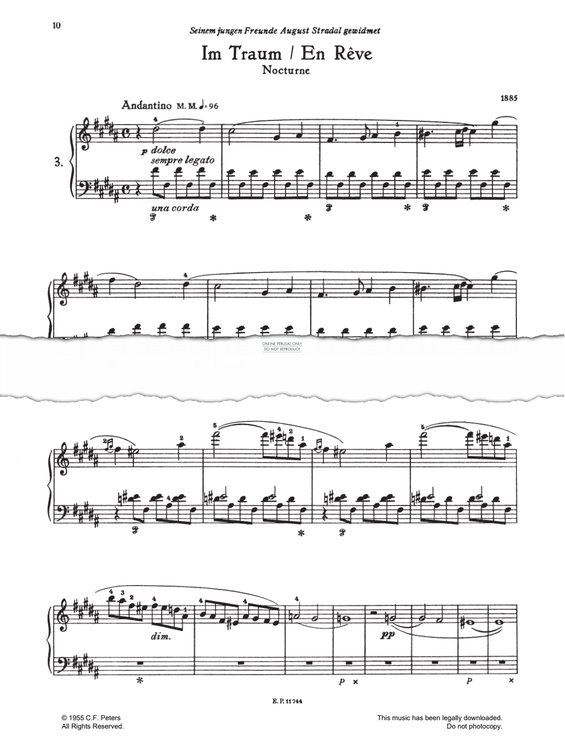 Produktgalerie: Seite 1 von 1 Im Traum - En Rêve, Franz Liszt, Klavier