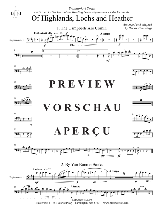 Product gallery: Page 11 of 21 Of Highlands, Lochs and Heather , , (Tuba Ensemble)