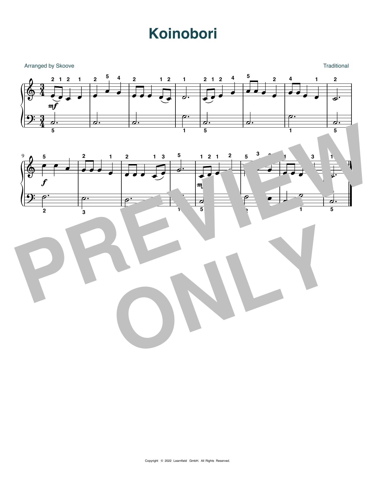 Produktbild zu: Koinobori (arr. Skoove)