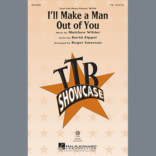 Product picture to: I'll Make A Man Out Of You (from Mulan) (arr. Roger Emerson)
