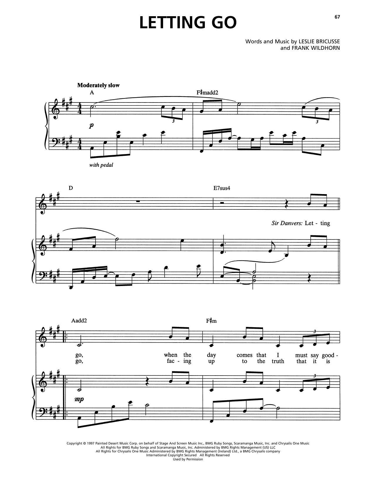 Produktbild zu: Letting Go (from Jekyll & Hyde)