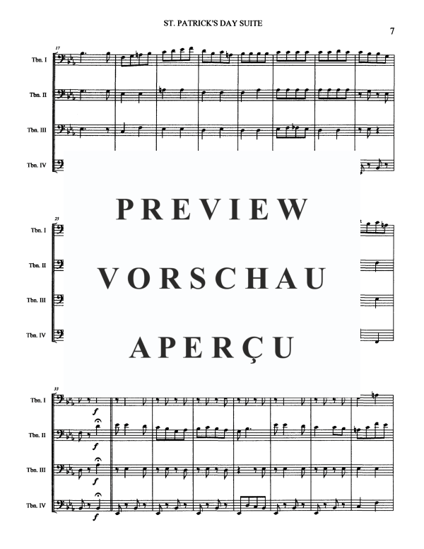 Produktgalerie: Seite 9 von 11 St. Patrick's Day Suite, , Posaunen Quartett