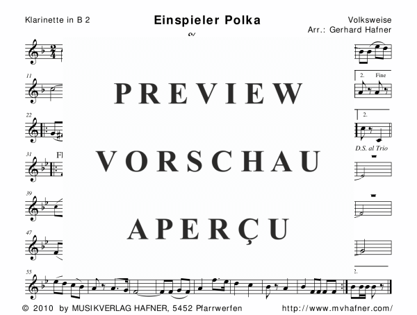 Product gallery: Page 5 of 11 Einspieler Polka, , (woodwind and brass)