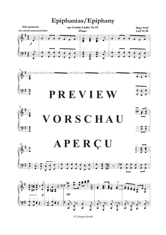 gallery: Epiphanias/Epiphany Lied Nr.48 , , (Klavier + Gesang)