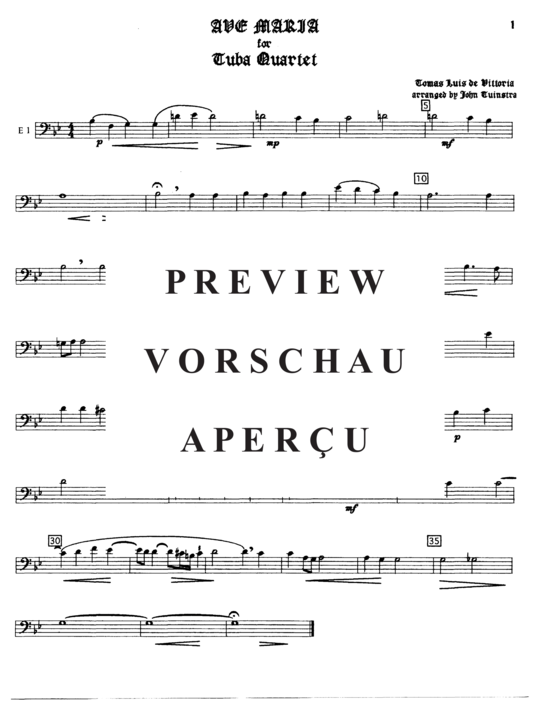 Produktgalerie: Seite 6 von 9 Ave Maria , , (Tuba Quartett EETT)