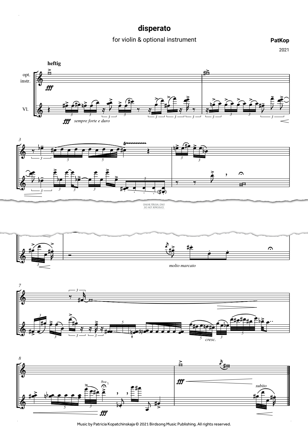Produktgalerie: Seite 1 von 1 disperato, PatKop, Violine