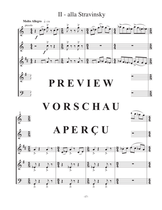 Produktgalerie: Seite 20 von 21 Two Modern Motets , , (Holzbläser Quintett Flöte, Oboe, Klarinette, Horn, Fagott)