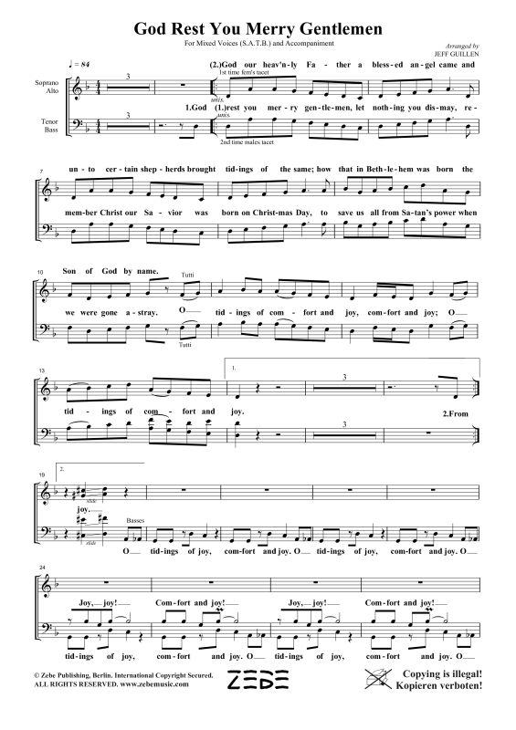 Produktgalerie: Seite 1 von 11 God Rest You, Merry Gentlemen, , Gemischter Chor und Klavier