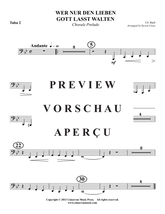 Product gallery: Page 9 of 9 Wer Nur Den Lieben Gott Lasst Walten , , (2x Baritone, 2x Tuba)