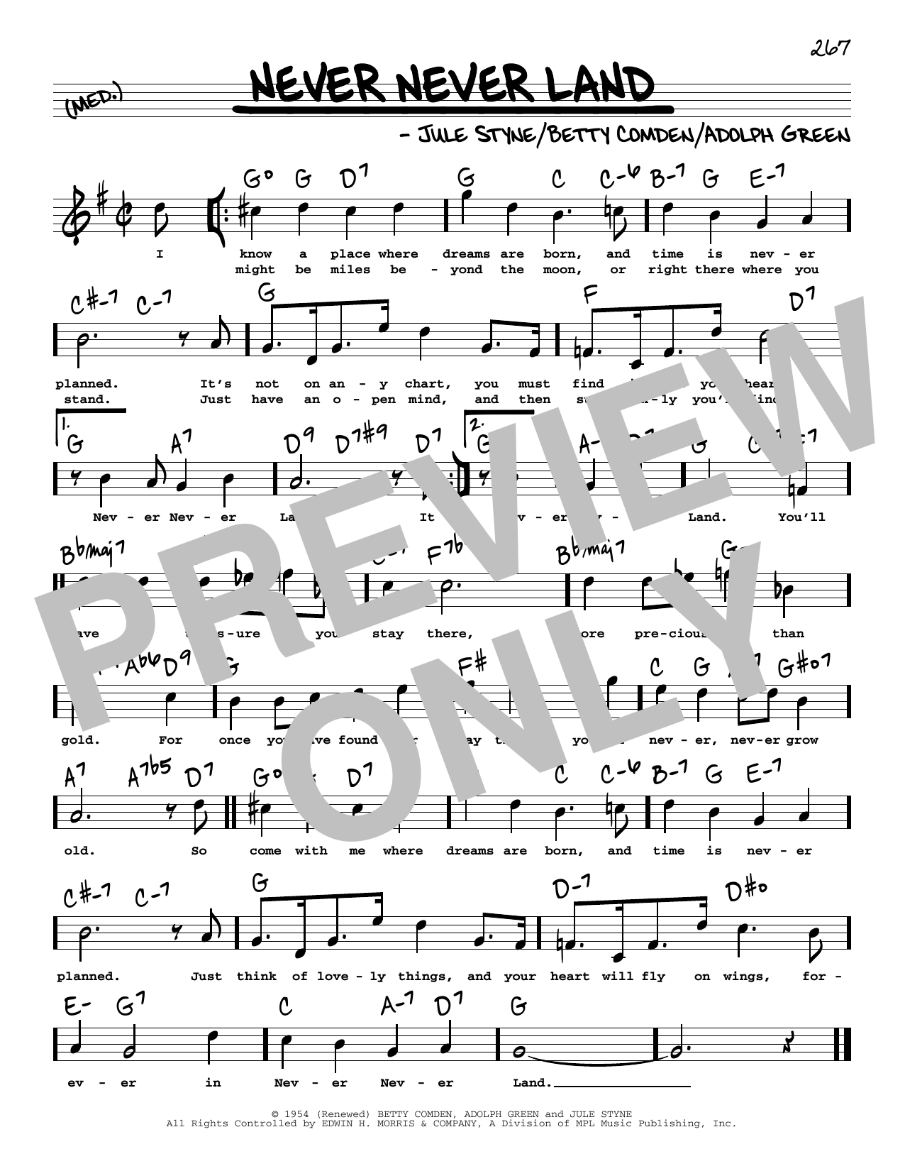 Produktbild zu: Never Never Land (High Voice) (from Peter Pan)