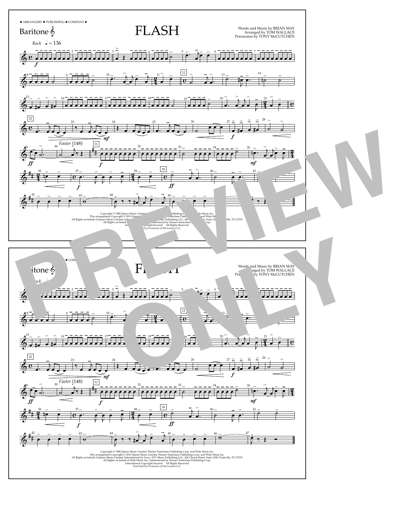 Product picture to: Flash (arr. Tom Wallace) - Baritone T.C.