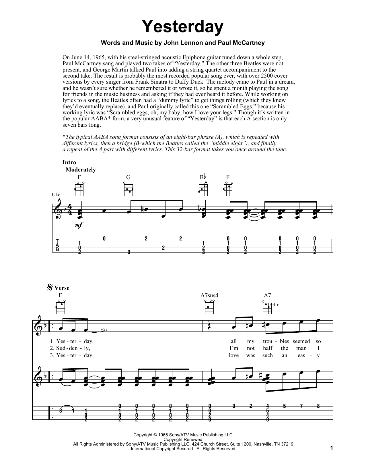 Product gallery: Page 1 of 1 Yesterday, The Beatles