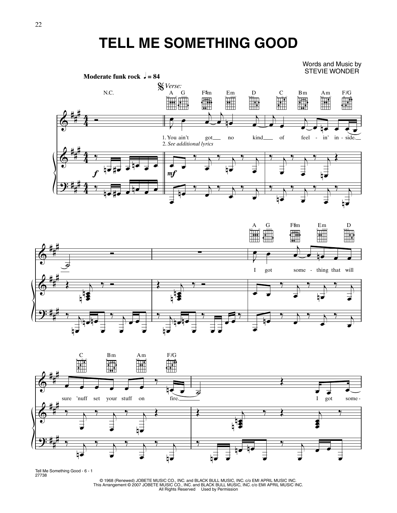 Produktbild zu: Tell Me Something Good (from Happy Feet)