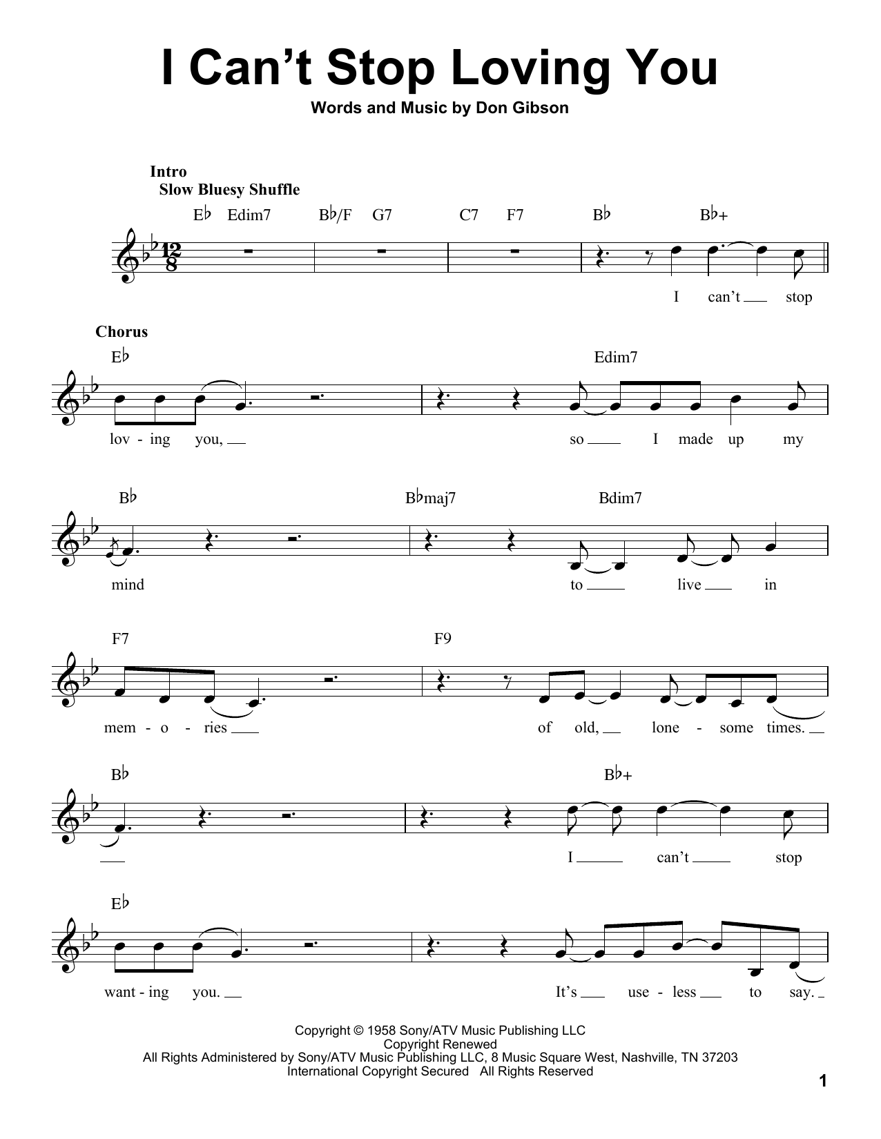 Product gallery: Page 1 of 1 I Can't Stop Loving You, Ray Charles, Don Gibson, Kitty Wells, Conway Twitty, Elvis Presley
