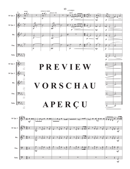 Produktgalerie: Seite 15 von 21 Montreal Suite , , (Blechbläser Quintett)