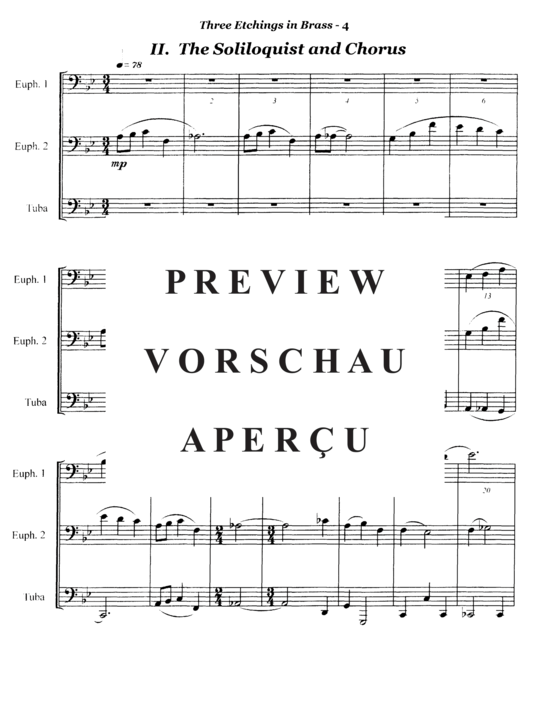 Produktgalerie: Seite 6 von 21 Three Etchings in Brass , , (Tuba Trio EET)