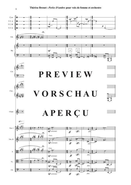 Product gallery: Page 9 of 21 Perles d'Ambre , , (soprano solo + orchestra) score only