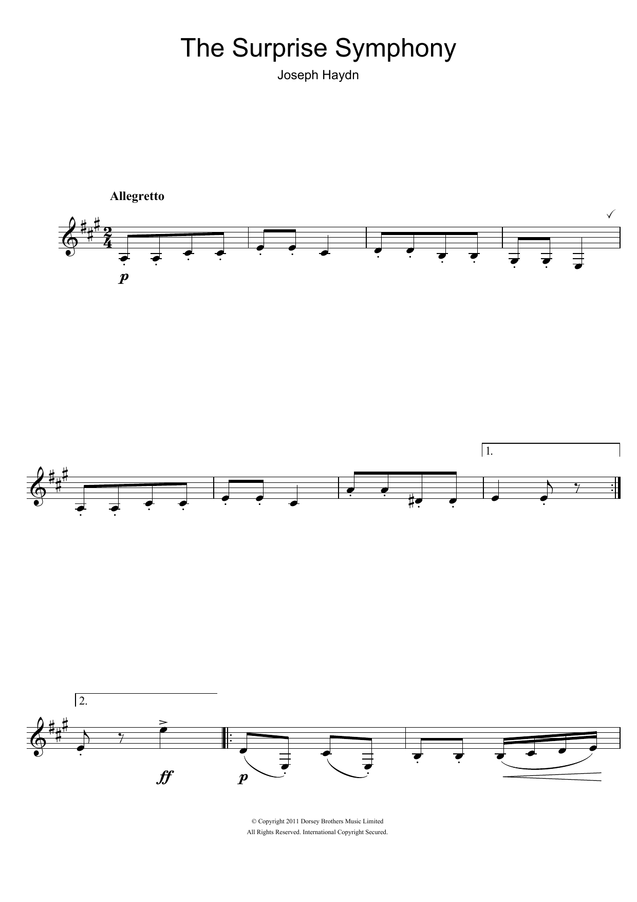 Product gallery: Page 1 of 1 The Surprise Symphony, Franz Joseph Haydn