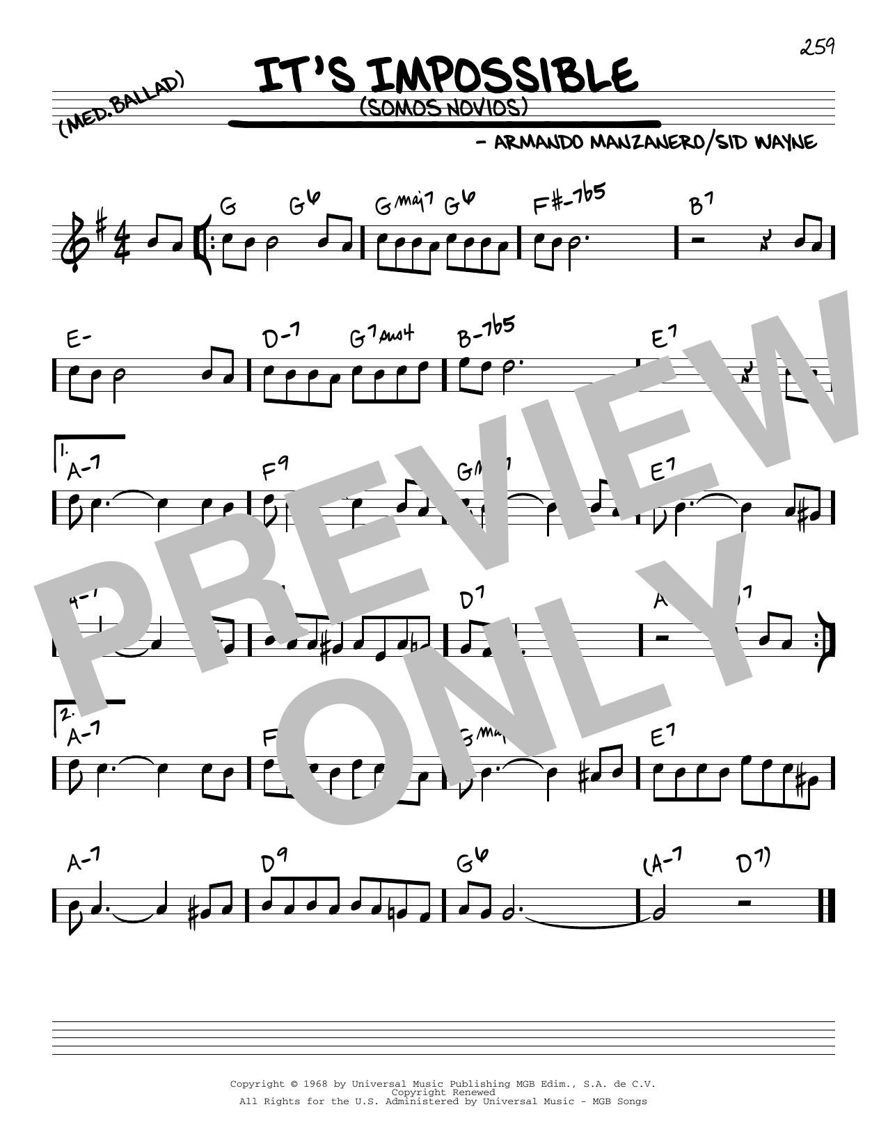 Produktgalerie: Seite 1 von 1 It's Impossible (Somos Novios), Perry Como