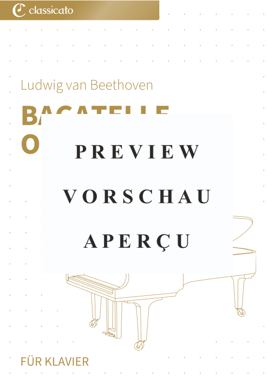 Produktgalerie: Seite 2 von 5 Bagatelle op. 119 Nr. 11 - in C-Dur (vereinfacht) - aus Elf neue Bagatellen, , Klavier Solo