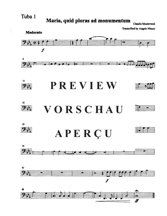 Produktgalerie: Seite 9 von 11 Maria, Quid Ploras ad Monumentum , , (Tuba Quintett EETTT)