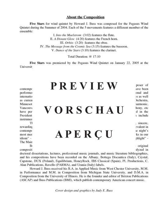 Produktgalerie: Seite 3 von 21 Five Stars , , (Holzbläser Quintett)