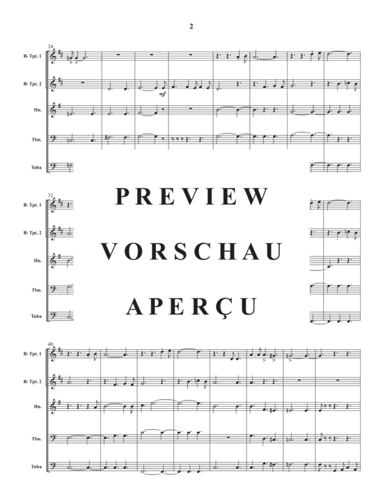 Produktgalerie: Seite 4 von 17 Tom´s Prayer , , (Blechbläser Quintett)