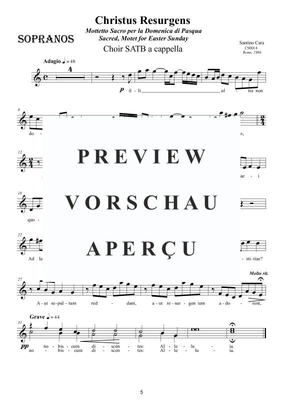 Produktgalerie: Seite 6 von 9 Christus Resurgens - Oster Motette, , Gemischter Chor a capella