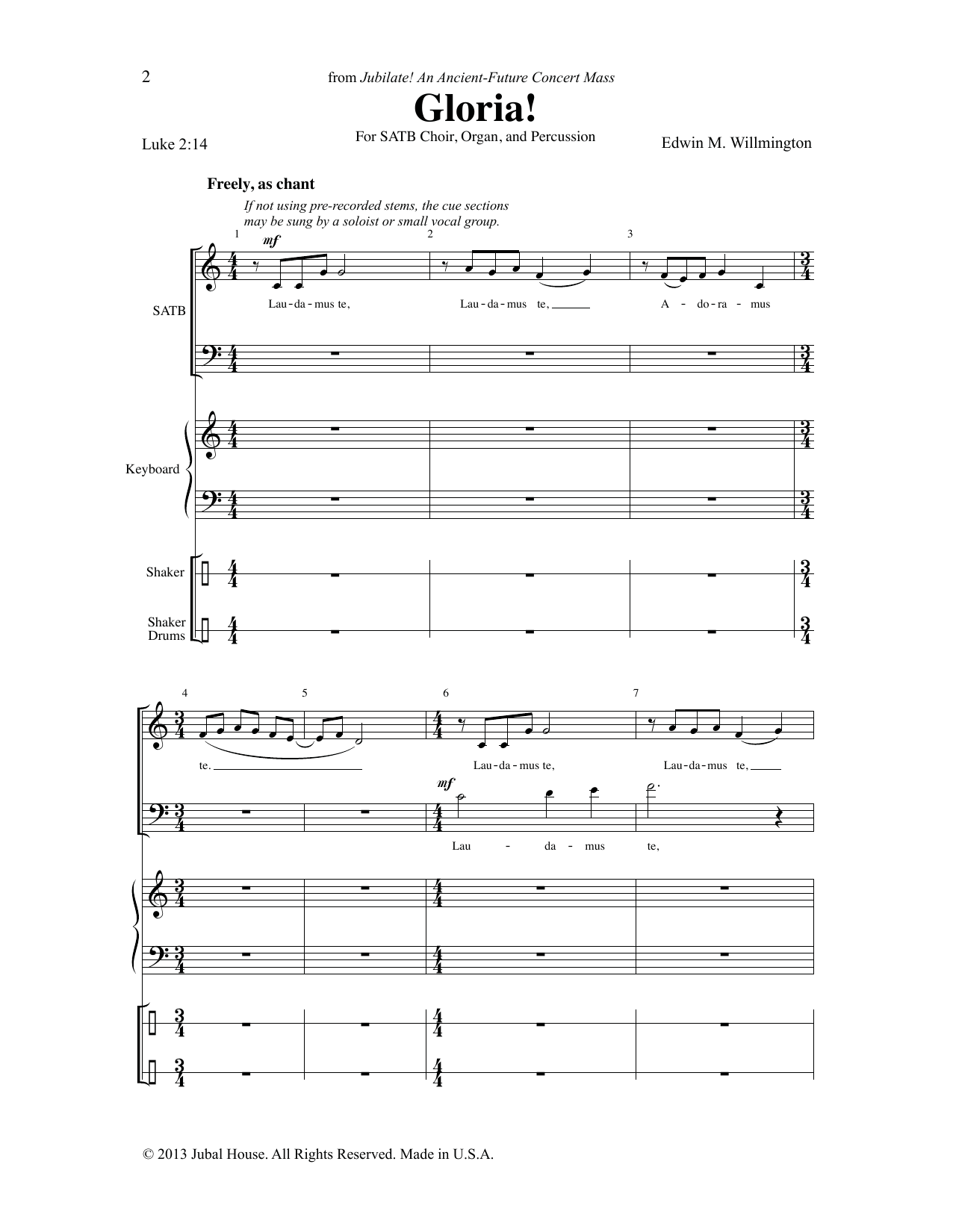 Product picture to: Gloria! (from "Jubilate")