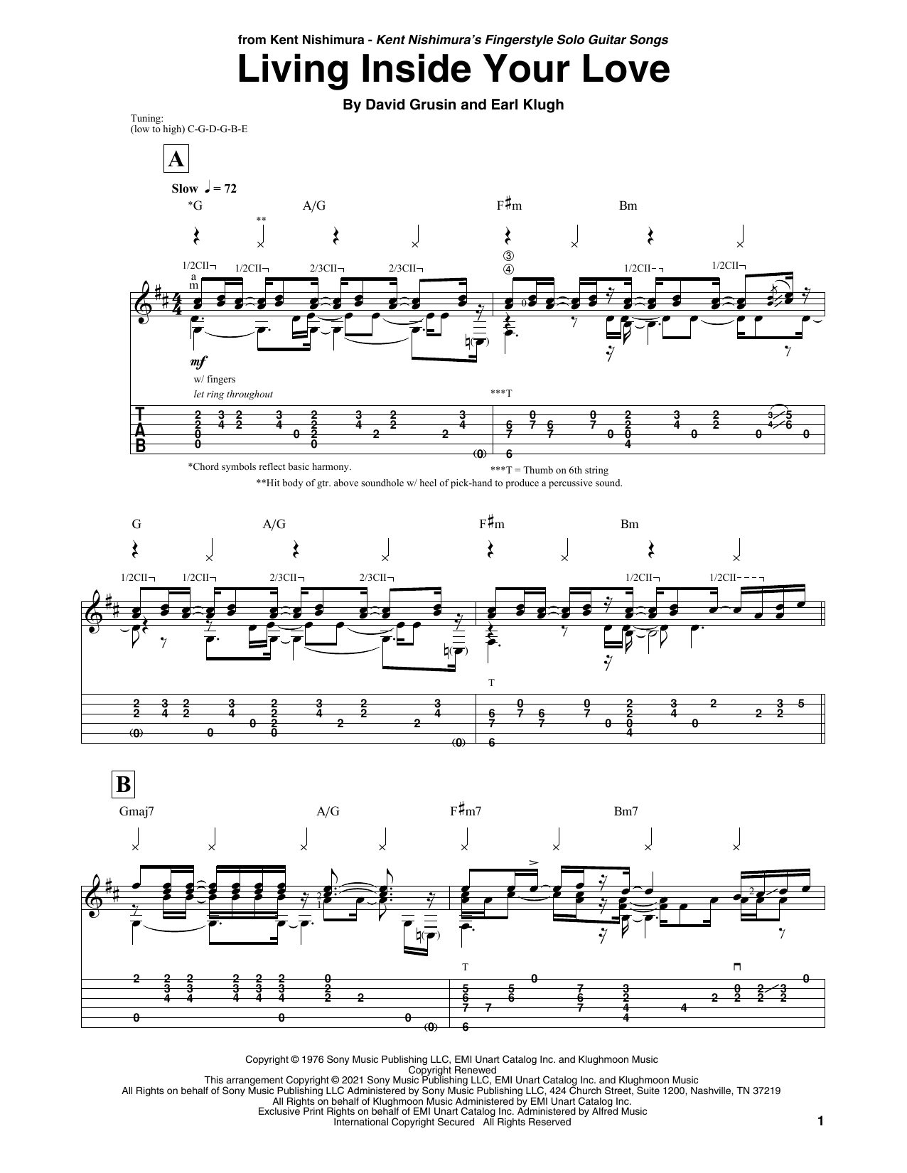 Product picture to: Living Inside Your Love (arr. Kent Nishimura)
