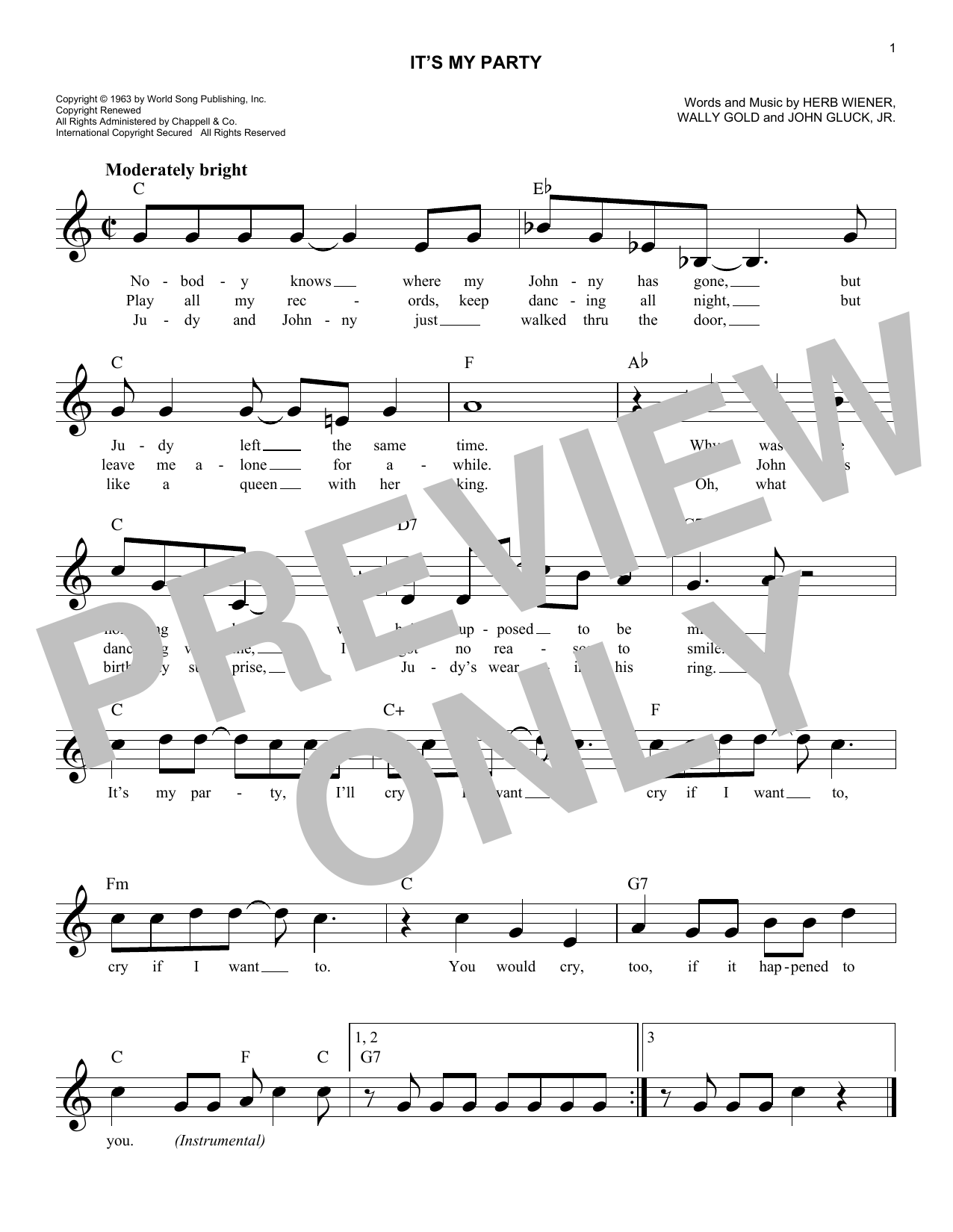 Produktgalerie: Seite 1 von 1 It's My Party, Lesley Gore