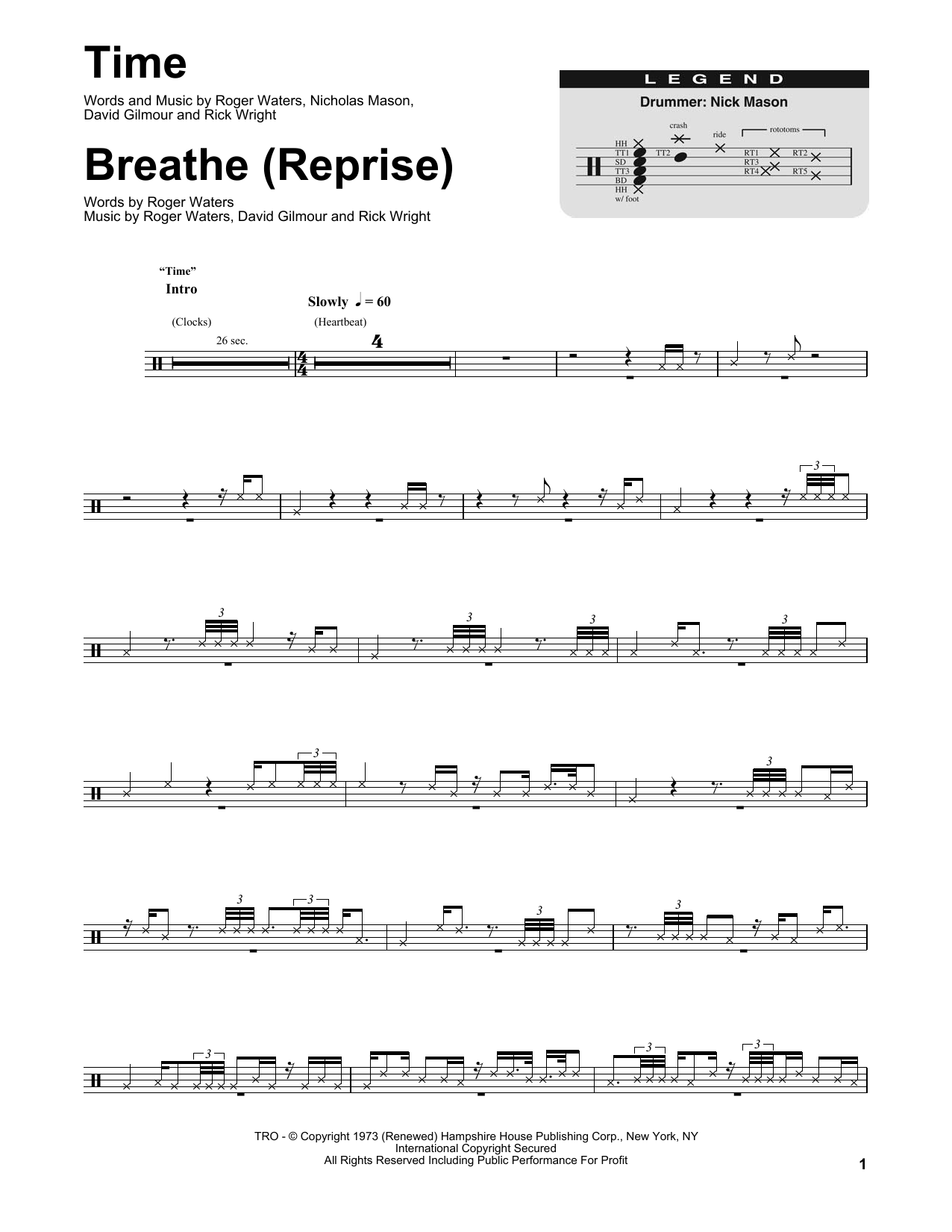 Product gallery: Page 1 of 1 Time, Pink Floyd