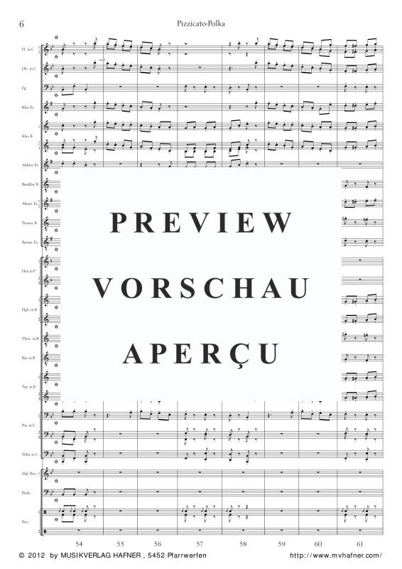 Product gallery: Page 11 of 11 Pizzicato-Polka, , (large wind orchestra)