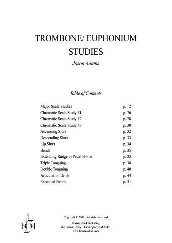 Product picture to: Etüden-Studien Jason Adams