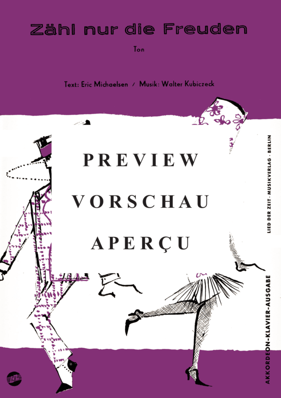 Product gallery: Page 2 of 3 Zähl nur die Freuden , , Piano and Voice
