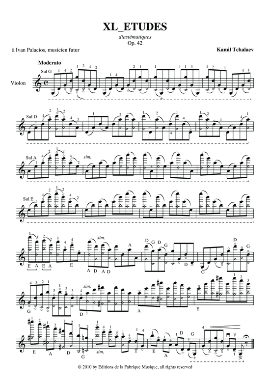 gallery: 40 Études for Violin , , (Geige Solo)