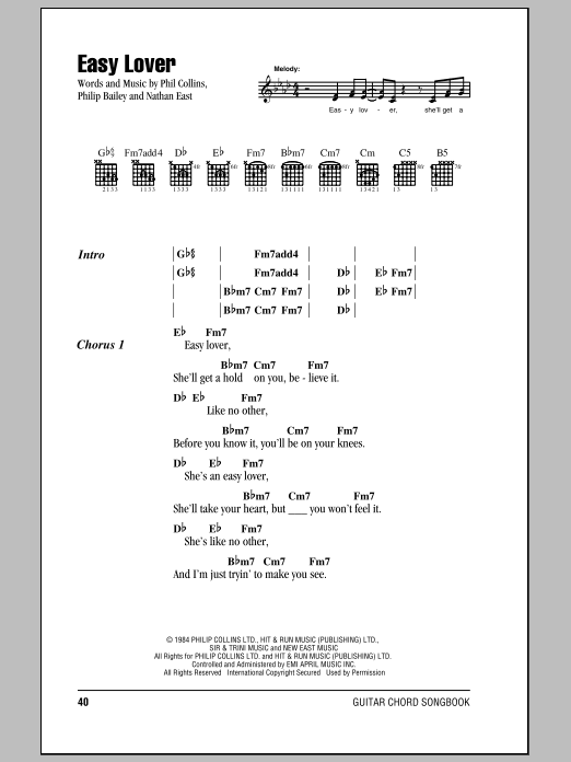 Product gallery: Page 1 of 1 Easy Lover, Phil Collins & Philip Bailey