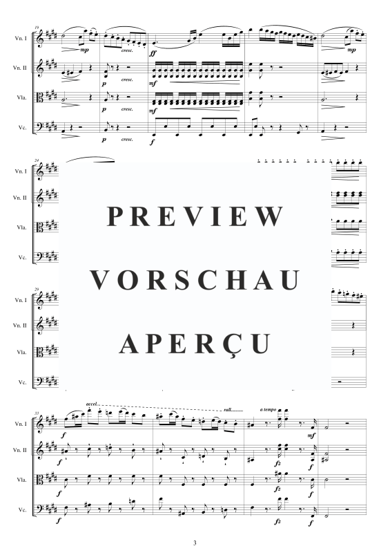 Produktgalerie: Seite 4 von 11 Streichquartett Nr. 2 in E-Dur, , Streicherquartett (Partitur und Einzelstimmen
