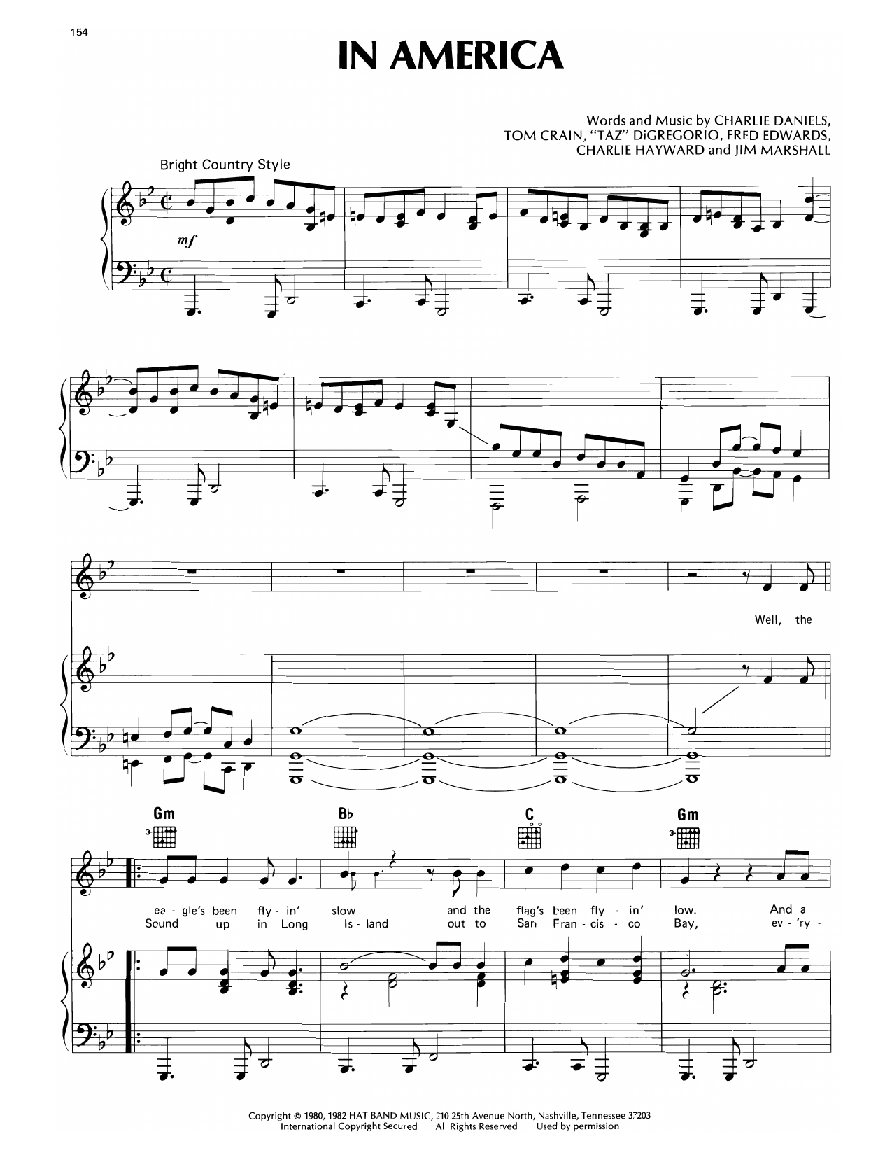 Produktgalerie: Seite 1 von 1 In America, Charlie Daniels, Gesang, Gitarre, Klavier