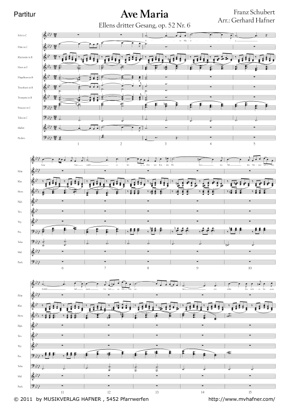 gallery: Ave Maria, , (Großes Blasorchester)