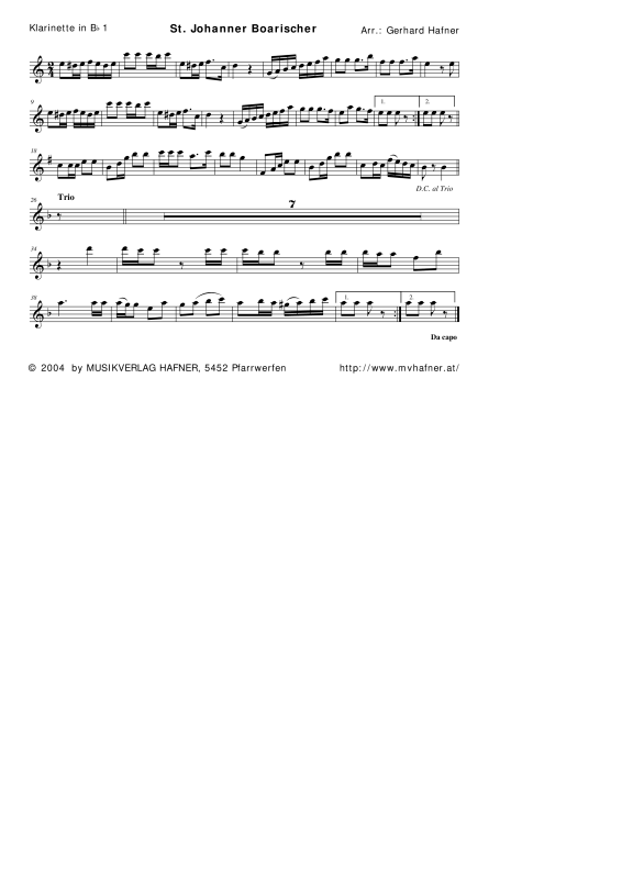 Product gallery: Page 1 of 11 St. Johanner Boarischer, , (woodwind and brass)