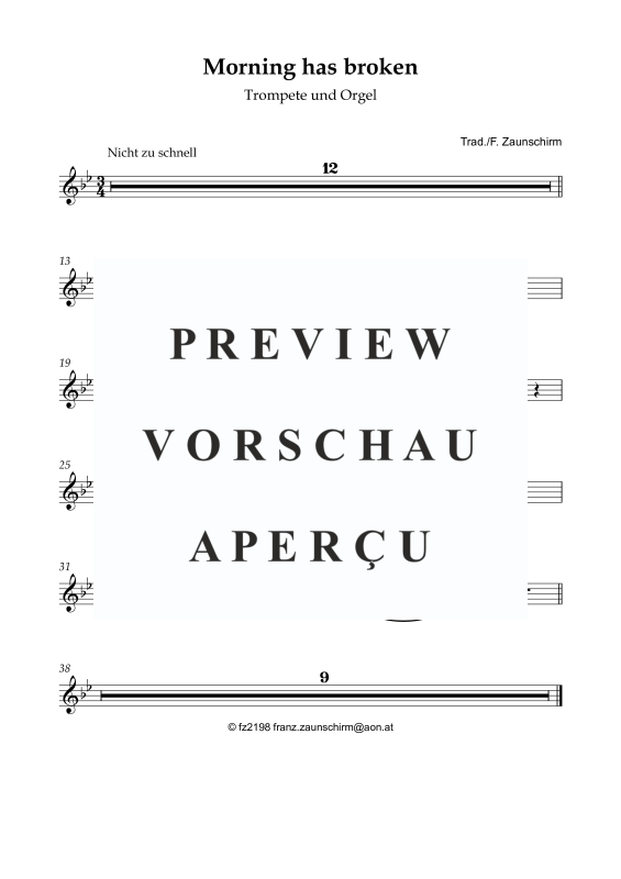 gallery: Morning has broken, , Trumpet and Organ