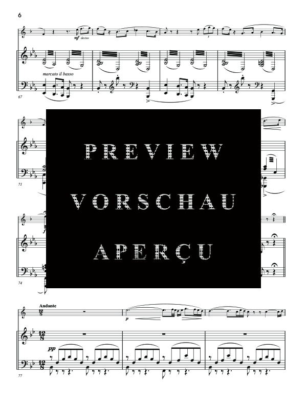 Product gallery: Page 10 of 11 Duetto Concertante: Omaggio sopra motivi dell´opera Norma, , (clarinet in Bb and piano)