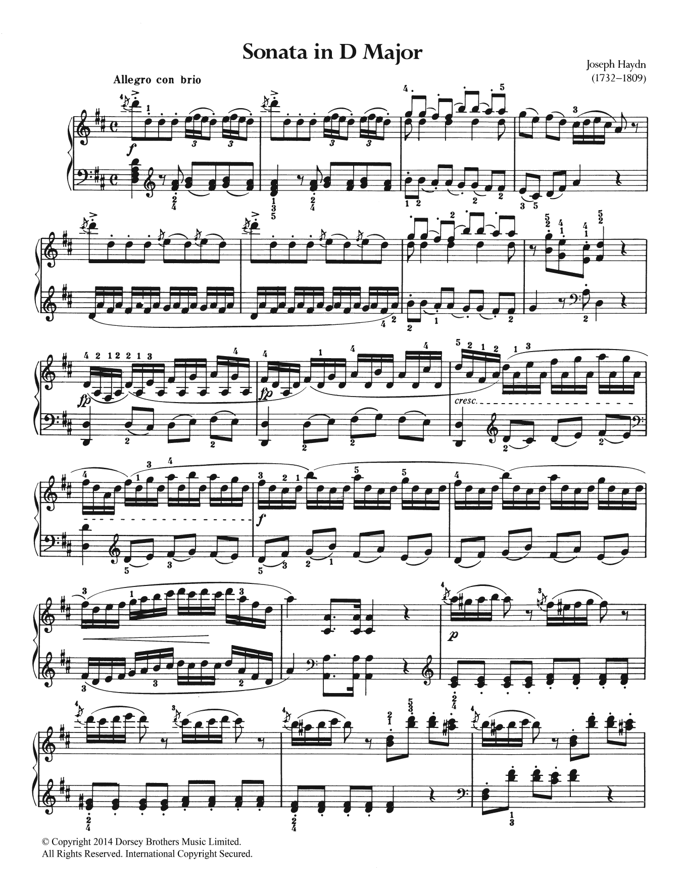 Product picture to: Sonata In D Major