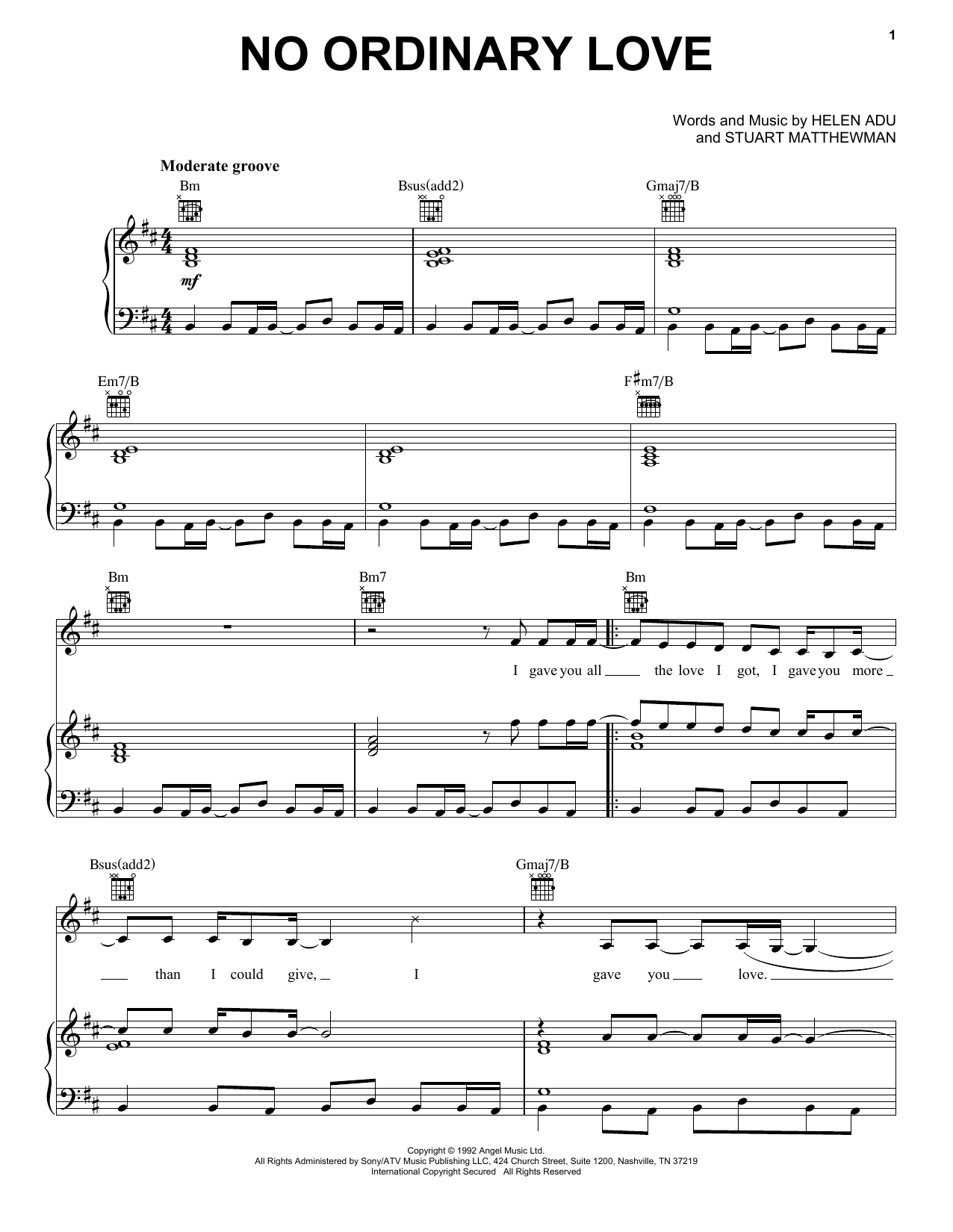 Produktbild zu:  No Ordinary Love - Sade